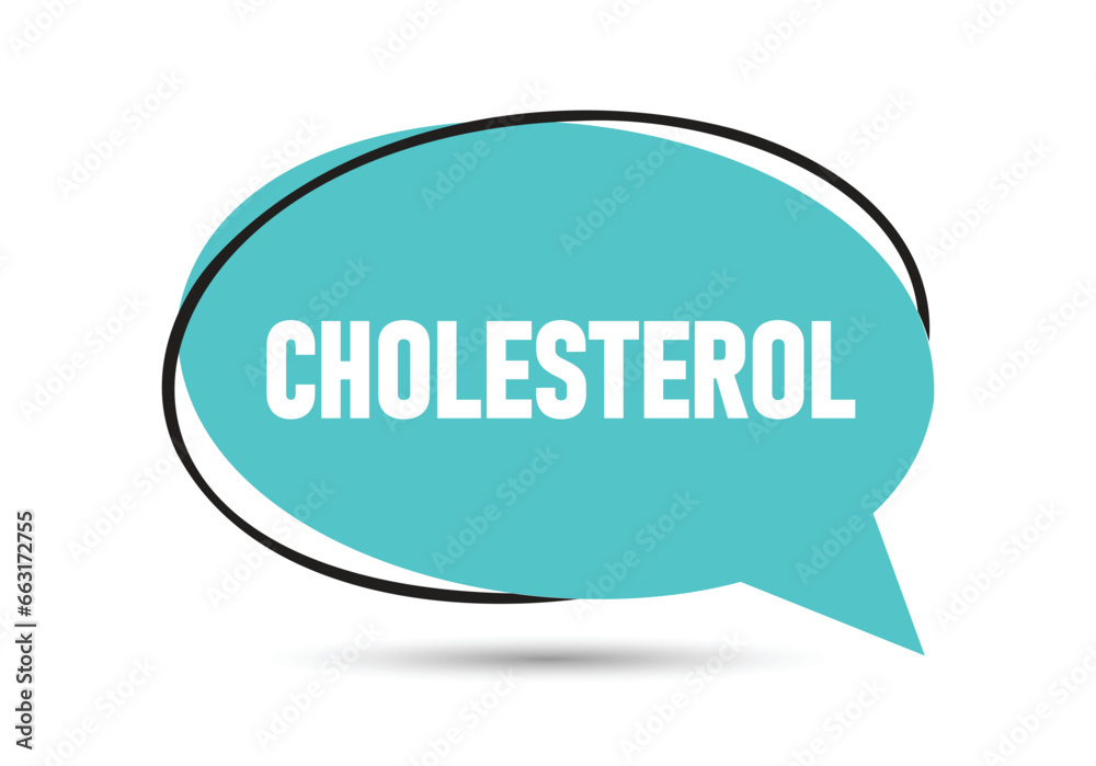 CHOLESTEROL speech bubble text. Hi There on bright color for Sticker, Banner and Poster. vector illustration. CHOLESTEROL speech bubble text. Hi There on bright color for Sticker, Banner and Poster. vector illustration.
