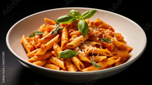 Rich and Creamy Tomato Basil Penne Pasta