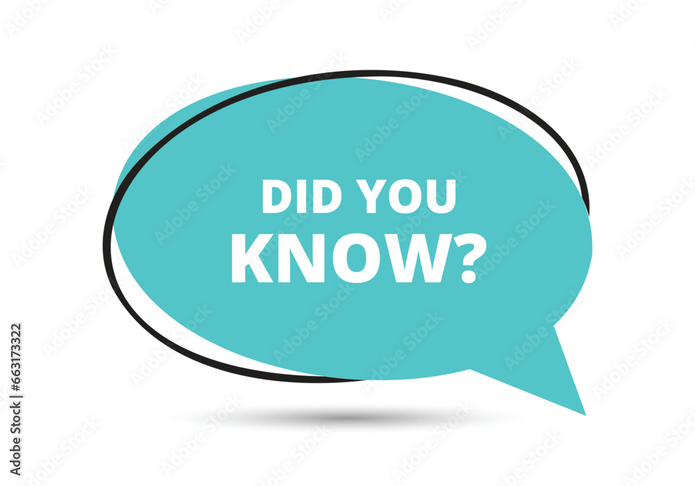 Did you know speech bubble text. Hi There on bright color for Sticker, Banner and Poster. vector illustration. Did you know speech bubble text. Hi There on bright color for Sticker, Banner and Poster. vector illustration.