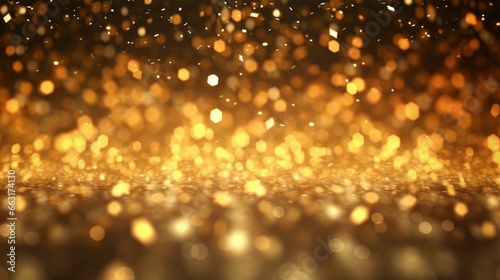 A glamorous background of gold bokeh perfect for awards and celebrations
