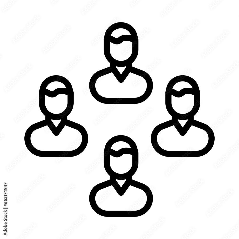Team Work icon in vector. Illustration Team Work icon in vector. Illustration