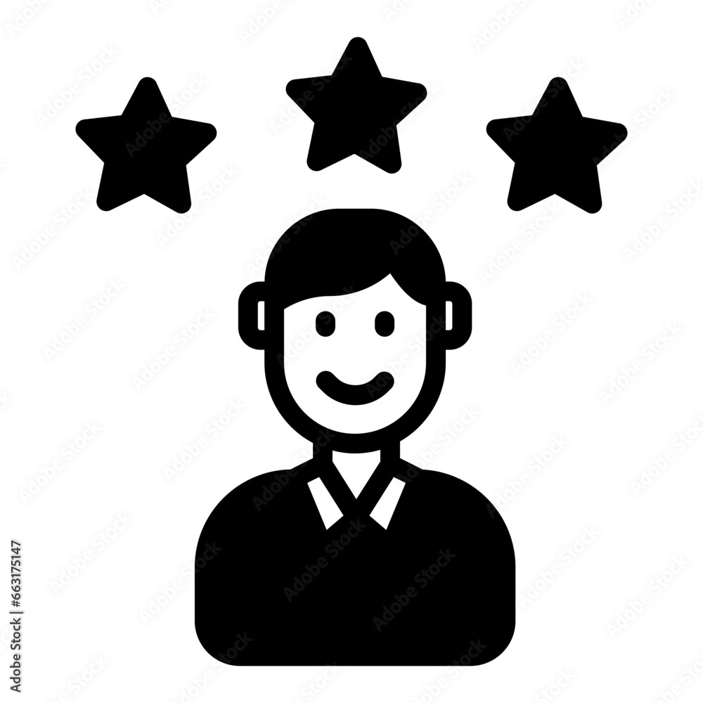 Best Employee icon in vector. Illustration Best Employee icon in vector. Illustration