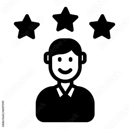 Best Employee icon in vector. Illustration