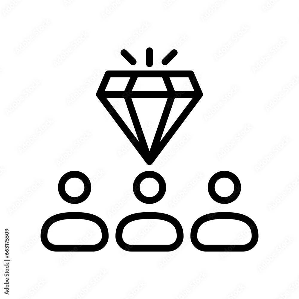 Employee Commitment icon in vector. Illustration Employee Commitment icon in vector. Illustration