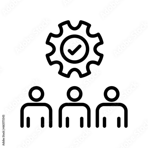 Team Management icon in vector. Illustration