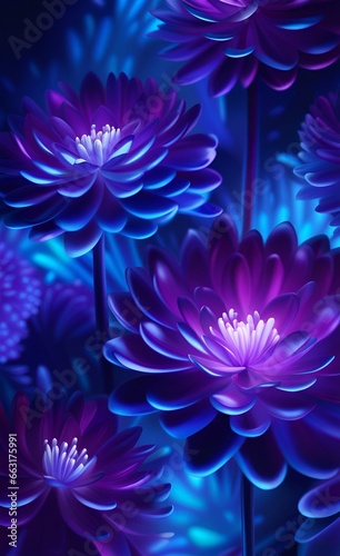 abstract background with flowers