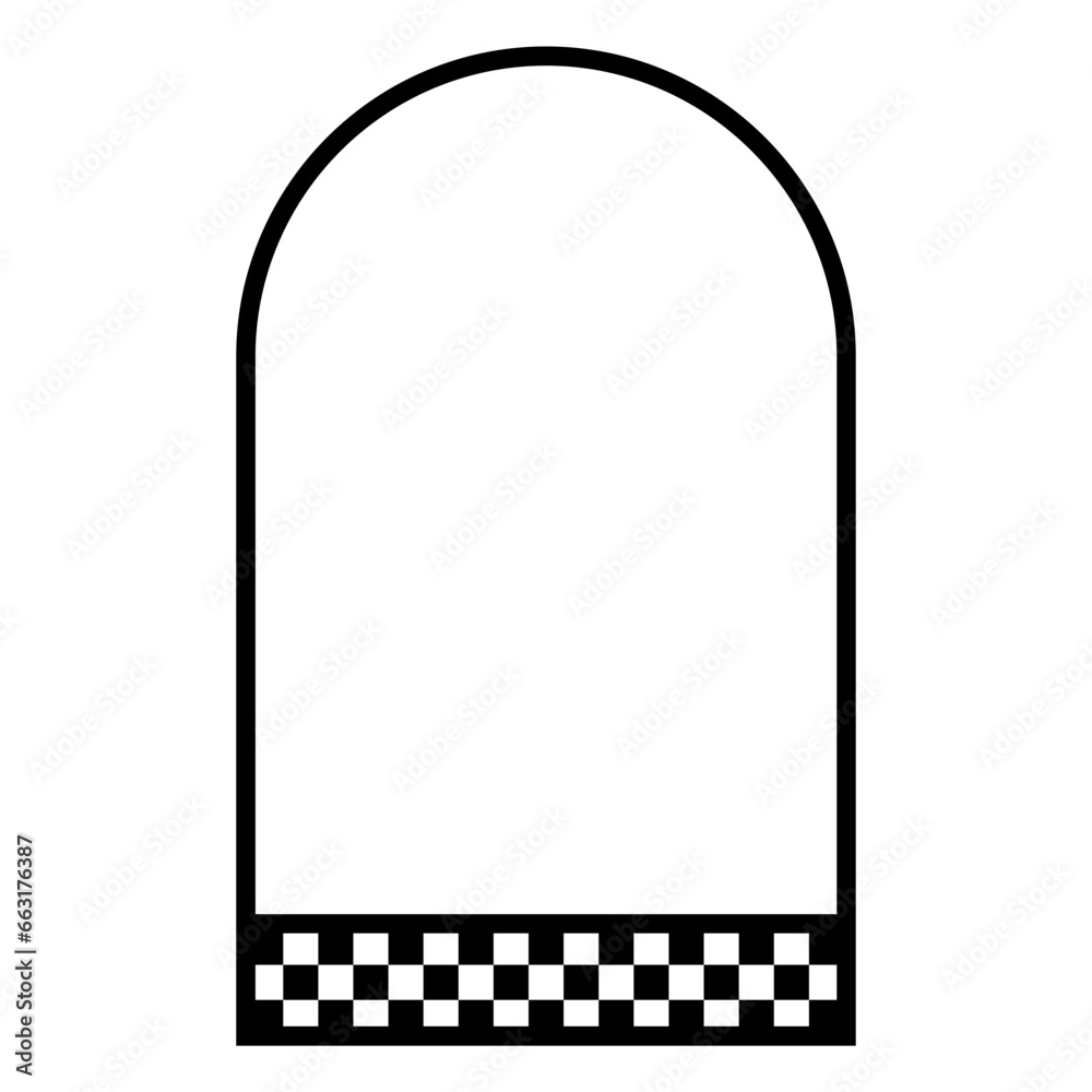 Arch With Checkerboard Arch With Checkerboard