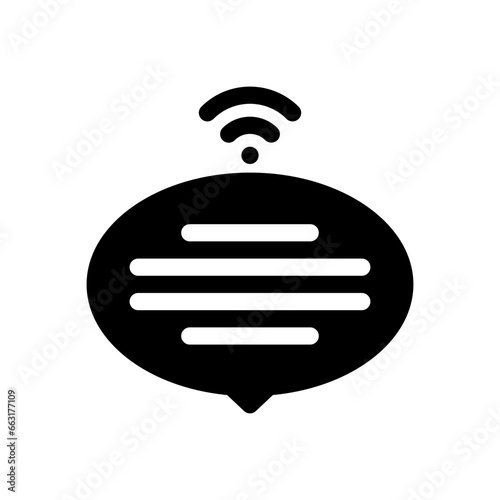 chat glyph icon