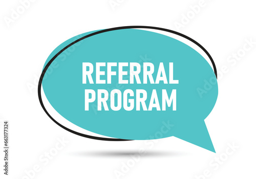 Referral program speech bubble text. Hi There on bright color for Sticker, Banner and Poster. vector illustration.