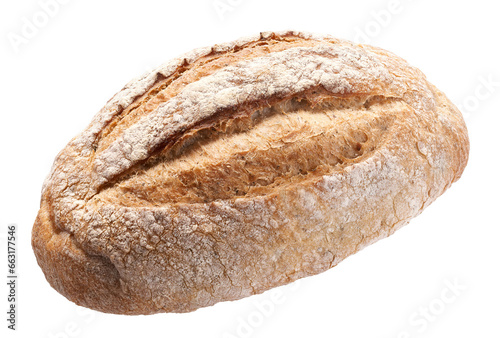 Cuadro en lienzo Sourdough bread isolated