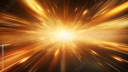 Photo of a vibrant and dynamic yellow and black abstract background with glowing lights