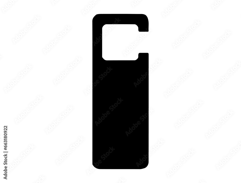 Door handle silhouette vector art Door handle silhouette vector art