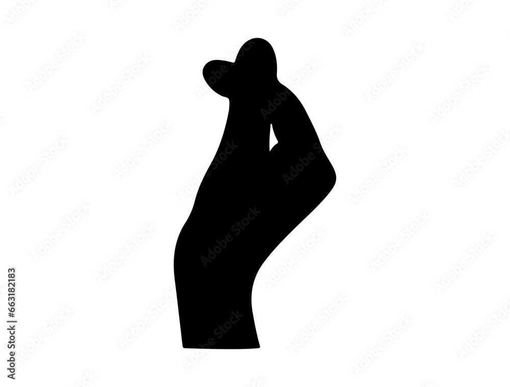 Hand gesture silhouette vector art white background Hand gesture silhouette vector art white background