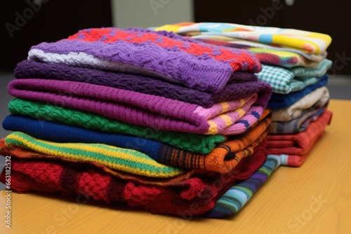 handmade blankets for a charity drive