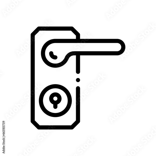 lock line icon