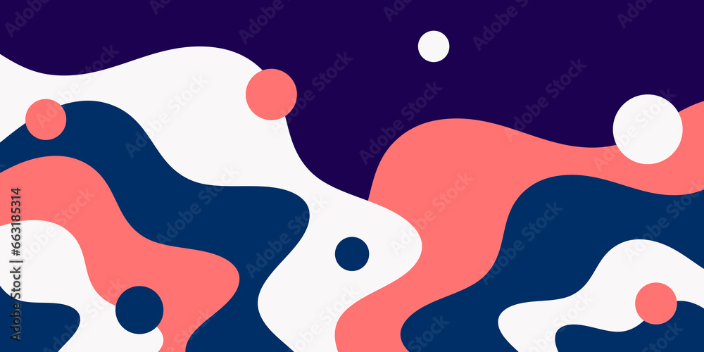 Modern abstract background with dynamic shapes. Simple composition illustration.