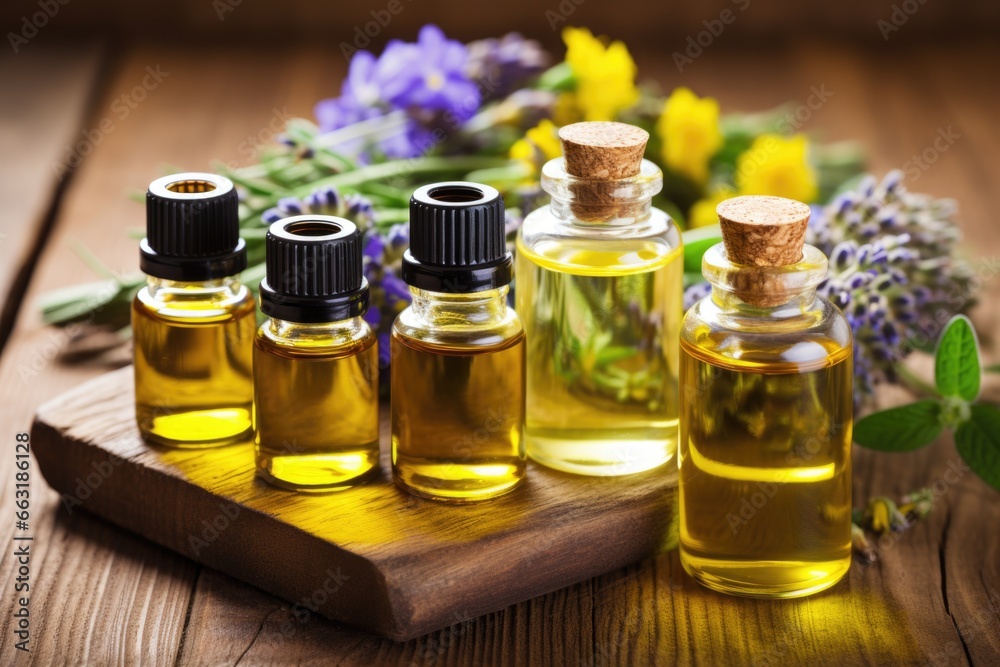 an array of essential oils recommended for eczema and psoriasis