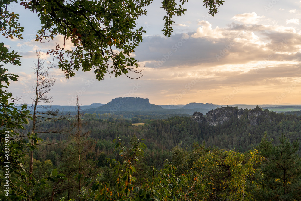 Obraz premium Saxon Switzerland National Park, or Nationalpark Sächsische Schweiz
