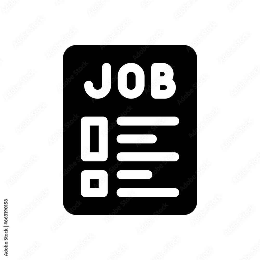 job glyph icon