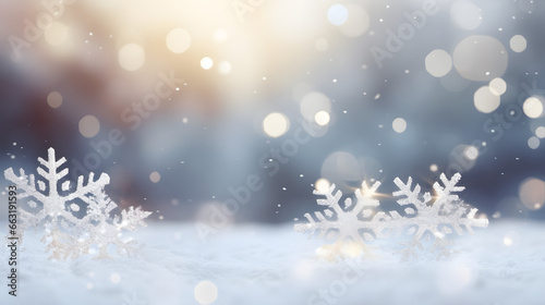 Christmas winter blurred background © CreativeBB
