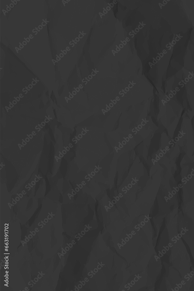 Black clean crumpled paper Black clean crumpled paper