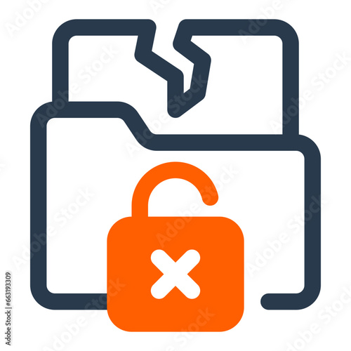 Data Breach Information Leak Icon photo