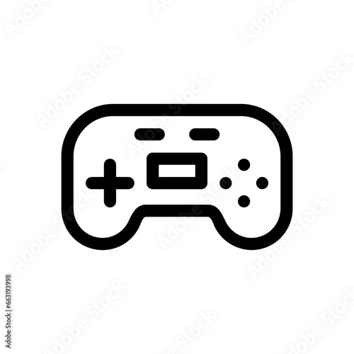game console line icon