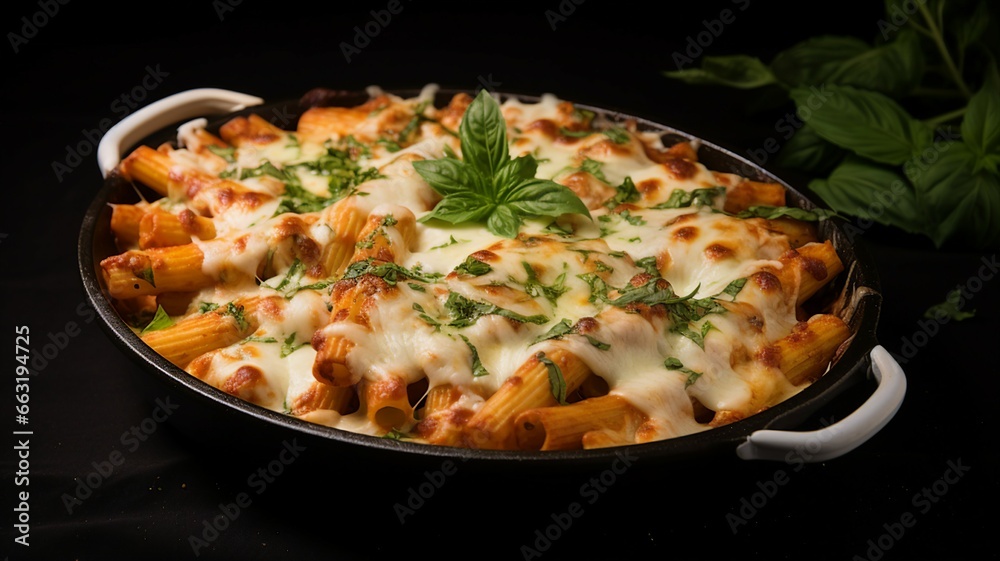 Tantalizing Baked Ziti Pasta with Melted Cheese Tantalizing Baked Ziti Pasta with Melted Cheese