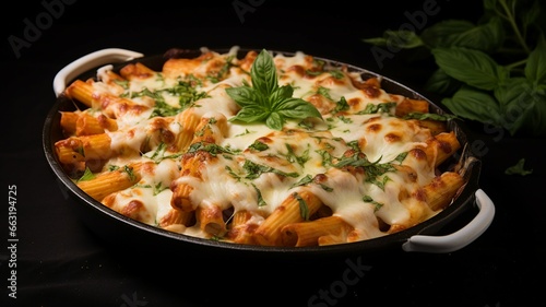 Tantalizing Baked Ziti Pasta with Melted Cheese