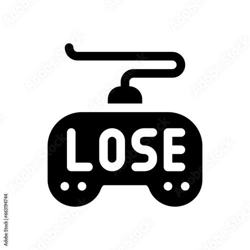 lose glyph icon