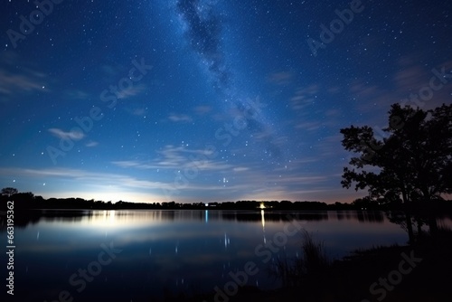 starry night sky with visible milky way