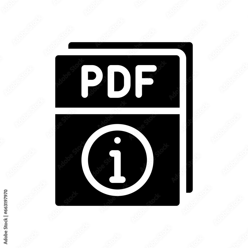 pdf glyph icon