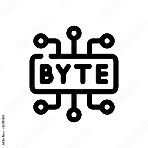 byte line icon