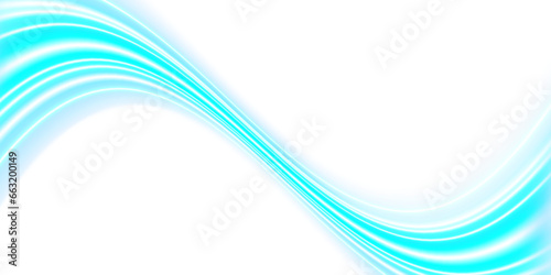Blue wave showing a stream of clean fresh air. Modern wavy lines air background. Fresh aroma. Vector illustration.