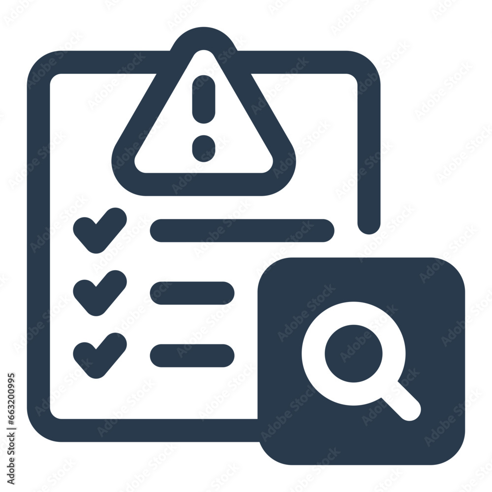 Risk Assessment Threat Evaluation Icon Risk Assessment Threat Evaluation Icon