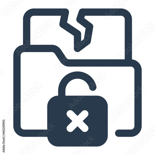 Data Breach Information Leak Icon photo