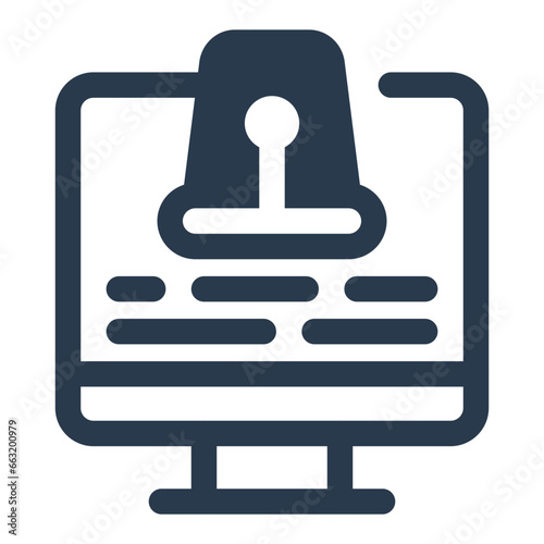 Detection Unauthorized Access Alert Icon