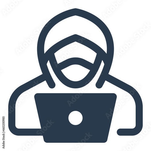 Hacker Cyber Intruder Icon