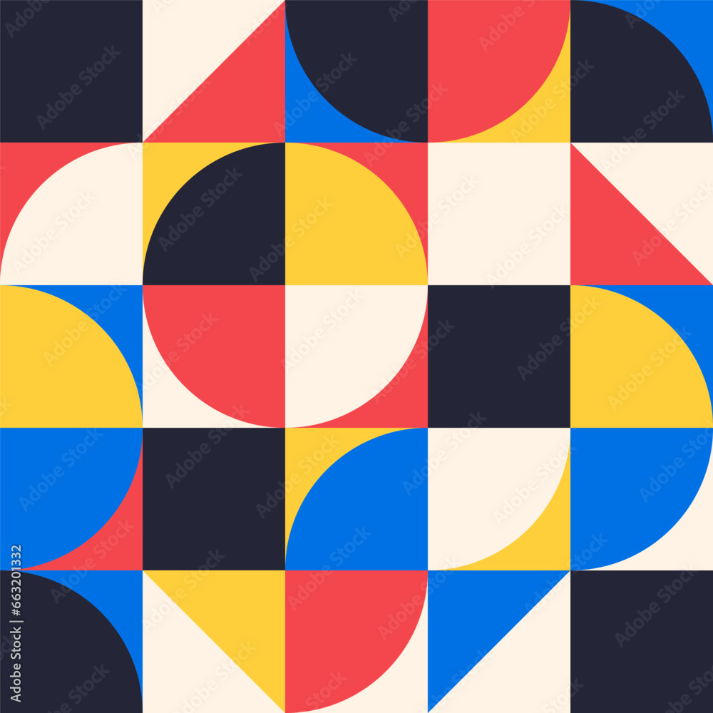 Bauhaus style. Geometric Pattern Abstract Minimalist Background. Bauhaus element design. Geometric shapes different shape Bauhaus style. Geometric Pattern Abstract Minimalist Background. Bauhaus element design. Geometric shapes different shape