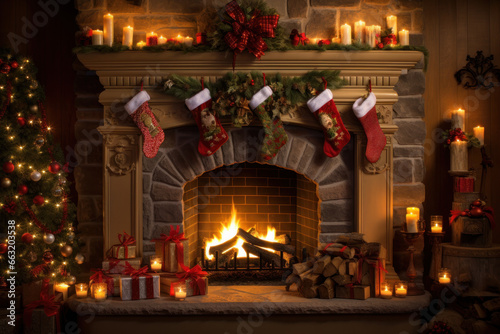 Cozy Christmas Fireplace