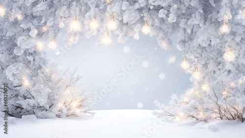 Snow background. Christmas card