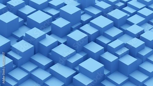 Blue Cubes Background