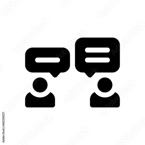 communication glyph icon