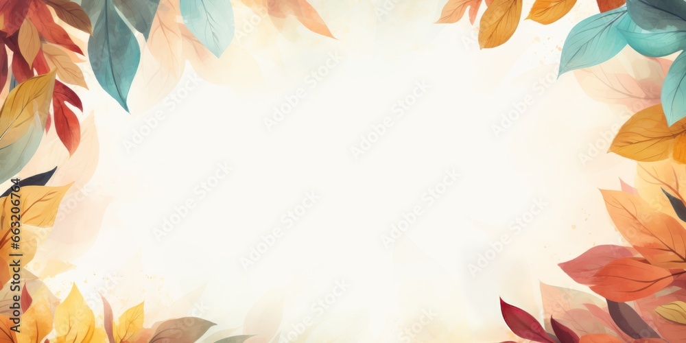Autumn leaves background, AI generated