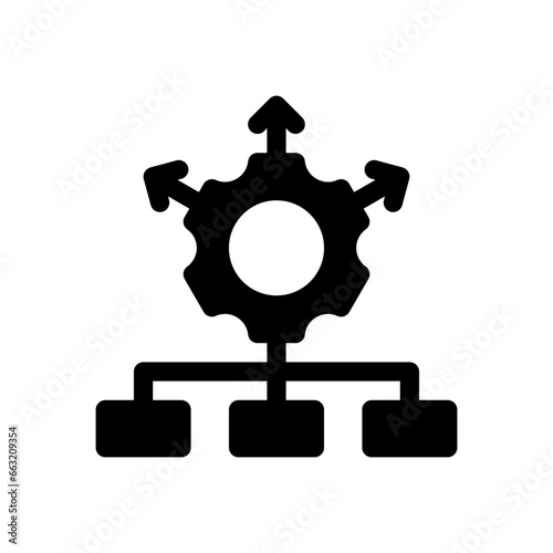 consolidation glyph icon