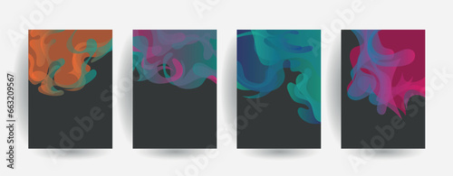 Geometric pattern background texture for brochure cover design, Abstract vector wave shape for presentation template 