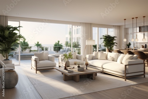 contemporary home interior design concept beautiful living room design in natural color scheme with bright and clean cosy comfort house beautiful design background © VERTEX SPACE