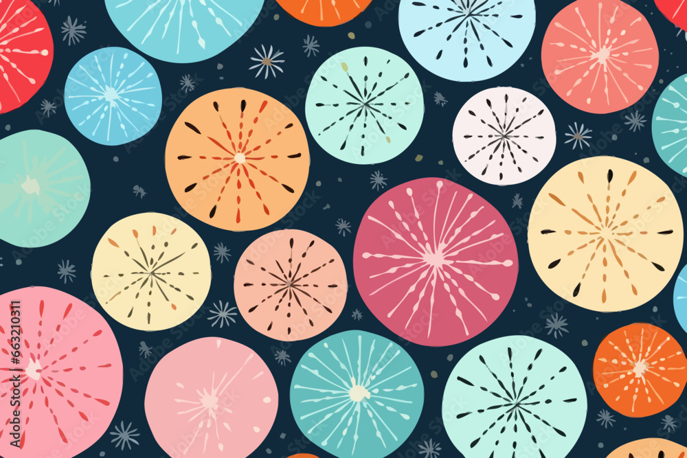 Sand dollars quirky doodle pattern, wallpaper, background, cartoon, vector, whimsical Illustration Sand dollars quirky doodle pattern, wallpaper, background, cartoon, vector, whimsical Illustration