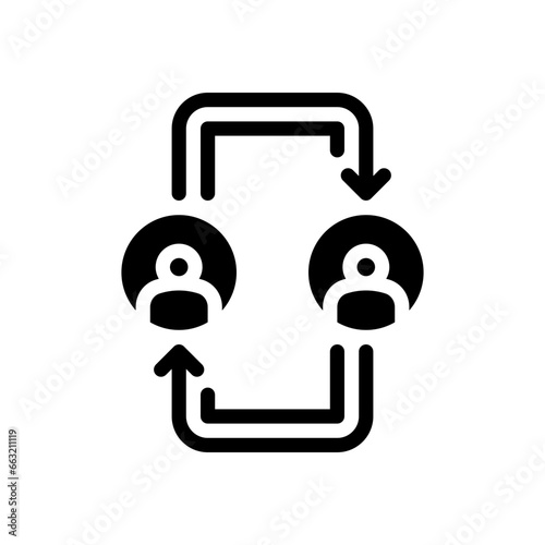 retraining glyph icon