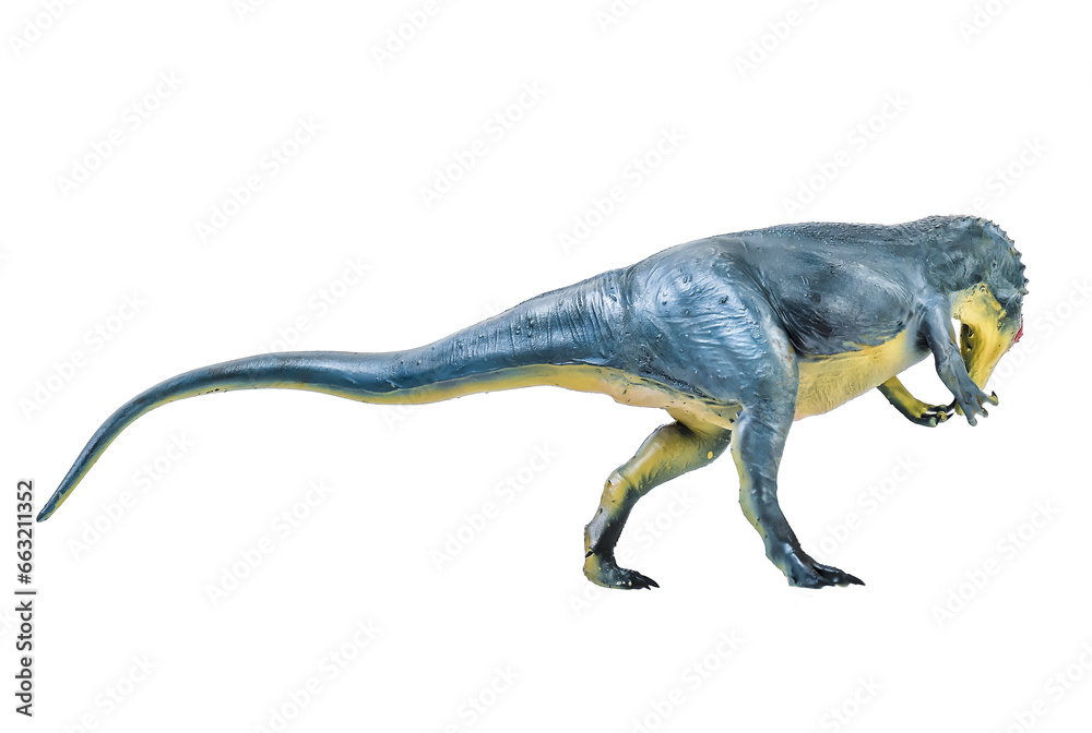 Fototapeta premium Allosaurus dinosaur isolated background